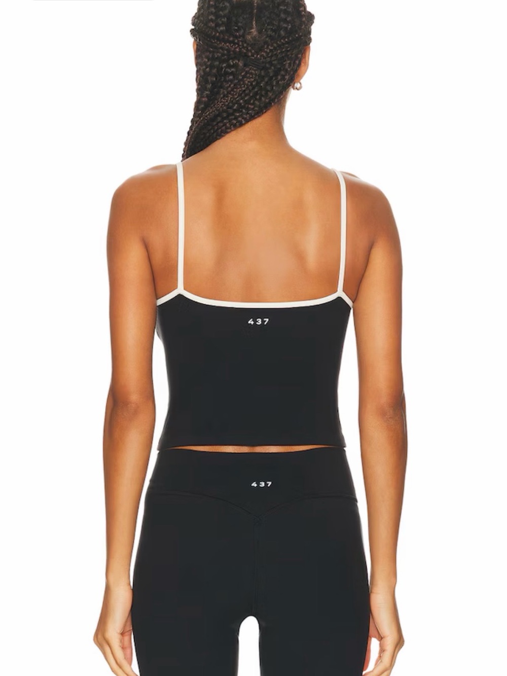 437 Matching Athleisure Set: The V Legging & Ballet Tank in Black Size Medium - Picture 7 of 10
